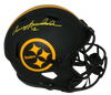 TERRY BRADSHAW SIGNED PITTSBURGH STEELERS ECLIPSE FULL SIZE SPEED HELMET BECKETT