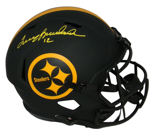 TERRY BRADSHAW SIGNED PITTSBURGH STEELERS ECLIPSE FULL SIZE SPEED HELMET BECKETT