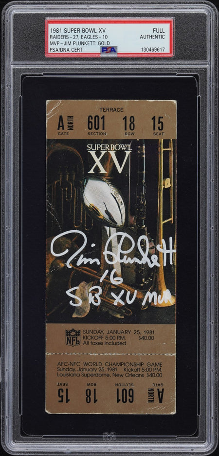 PATRICK MAHOMES SIGNED 2014 TEXAS TECH VS OKLAHOMA STATE NCAA DEBUT TICKET PSA