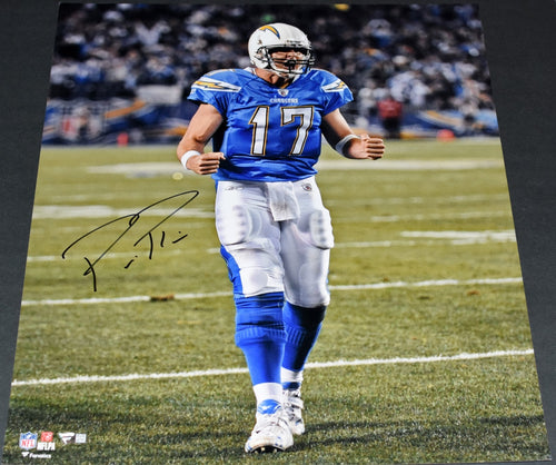 PHILIP RIVERS SIGNED SAN DIEGO LOS ANGELES CHARGERS 16x20 PHOTO FANATICS