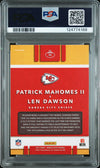 PATRICK MAHOMES SIGNED 2017 PANINI DONRUSS OPTIC ILLUSIONS RC PSA 9 AUTO 10