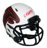 KYLE PITTS AUTOGRAPHED SIGNED ATLANTA FALCONS LUNAR SPEED MINI HELMET BECKETT