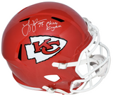 LARRY JOHNSON AUTOGRAPHED KANSAS CITY CHIEFS FULL SIZE SPEED HELMET JSA