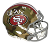 CHARLES HALEY SIGNED SAN FRANCISCO 49ERS CAMO SPEED MINI HELMET BECKETT