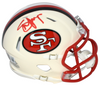 STEVE YOUNG SIGNED SAN FRANCISCO 49ERS RETRO SPEED MINI HELMET BECKETT
