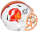 JALEN McMILLAN SIGNED TAMPA BAY BUCCANEERS THROWBACK FULL SIZE HELMET BECKETT