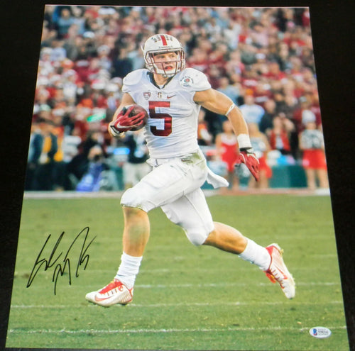 CHRISTIAN McCAFFREY AUTOGRAPHED STANFORD CARDINAL ROSE BOWL 16x20 PHOTO BECKETT