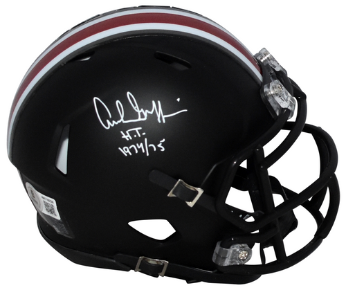 ARCHIE GRIFFIN SIGNED OHIO STATE BUCKEYES BLACK SPEED MINI HELMET W/ HT 1974/75