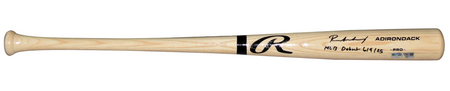 KYLE TEEL AUTOGRAPHED CHICAGO WHITE SOX BLACK RAWLINGS BAT - MLB AUTH