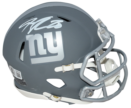 JEREMY SHOCKEY AUTOGRAPHED NEW YORK GIANTS SLATE SPEED MINI HELMET BECKETT