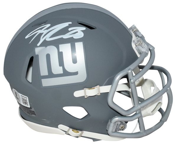 JEREMY SHOCKEY AUTOGRAPHED NEW YORK GIANTS SLATE SPEED MINI HELMET BECKETT