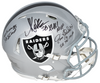MARCUS ALLEN JIM PLUNKETT FRED BILETNIKOFF SIGNED OAKLAND RAIDERS SB MVP HELMET
