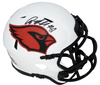 ANQUAN BOLDIN SIGNED ARIZONA CARDINALS LUNAR SPEED MINI HELMET BECKETT