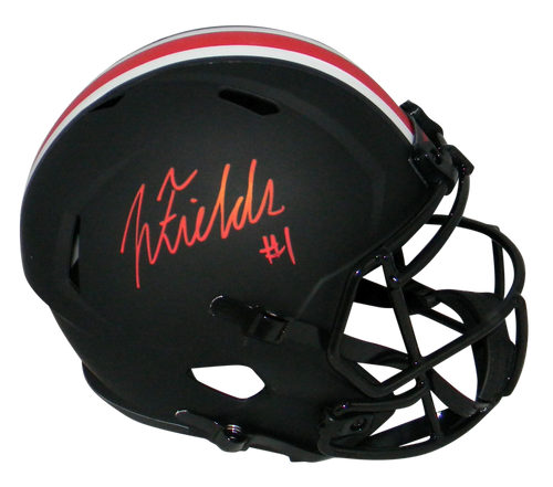 JUSTIN FIELDS SIGNED OHIO STATE BUCKEYES ECLIPSE FULL SIZE SPEED HELMET BECKETT