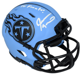 JEVON KEARSE SIGNED TENNESSEE TITANS RAVE SPEED MINI HELMET W/ THE FREAK