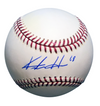 KESTON HIURA SIGNED LOS ANGELES DODGERS RAWLINGS OFFICIAL MLB BASEBALL BECKETT