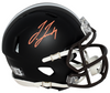 JERRY JEUDY AUTOGRAPHED CLEVELAND BROWNS FLAT BLACK SPEED MINI HELMET BECKETT