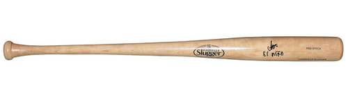 JESUS MADE SIGNED MILWAUKEE BREWERS LOUISVILLE SLUGGER BLONDE BAT W/ EL NINO
