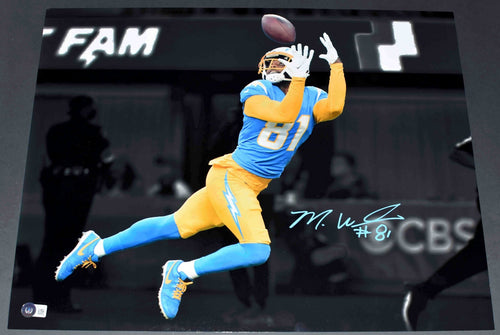 MIKE WILLIAMS SIGNED AUTOGRAPHED LOS ANGELES CHARGERS 16x20 PHOTO BECKETT