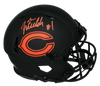 JUSTIN FIELDS AUTOGRAPHED CHICAGO BEARS ECLIPSE SPEED AUTHENTIC HELMET BECKETT