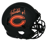 JUSTIN FIELDS AUTOGRAPHED CHICAGO BEARS ECLIPSE SPEED AUTHENTIC HELMET BECKETT