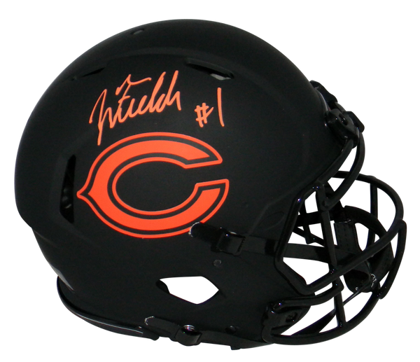 JUSTIN FIELDS AUTOGRAPHED CHICAGO BEARS ECLIPSE SPEED AUTHENTIC HELMET BECKETT