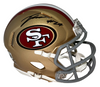 TALANOA HUFANGA AUTOGRAPHED SAN FRANCISCO 49ERS SPEED MINI HELMET BECKETT