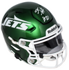 BREECE HALL AUTOGRAPHED NEW YORK JETS SPEEDFLEX MIDI HELMET BECKETT