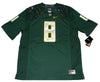 MARCUS MARIOTA SIGNED OREGON DUCKS #8 GREEN NIKE LIMITED JERSEY W/ HEISMAN 14