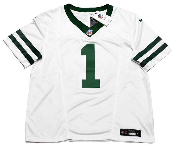 AHMAD SAUCE GARDNER SIGNED NEW YORK JETS #1 LEGACY WHITE NIKE JERSEY BECKETT