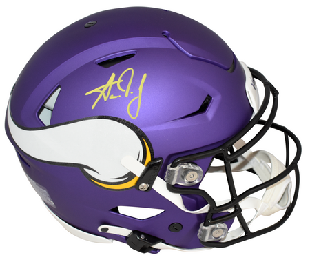 ADRIAN PETERSON SIGNED MINNESOTA VIKINGS AUTHENTIC SPEEDFLEX HELMET BECKETT