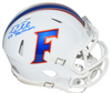 TIM TEBOW AUTOGRAPHED FLORIDA GATORS WHITE SPEED MINI HELMET W/ 07 HEISMAN