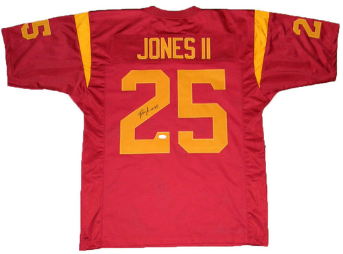 RONALD JONES II SIGNED AUTOGRAPHED USC TROJANS #25 JERSEY JSA