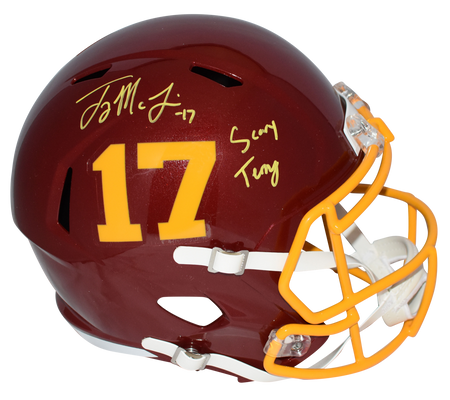 TERRY McLAURIN SIGNED WASHINGTON COMMANDERS AUTHENTIC SPEED HELMET BECKETT