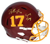 TERRY McLAURIN SIGNED WASHINGTON FOOTBALL TEAM FULL SIZE SPEED HELMET W/ SCARY