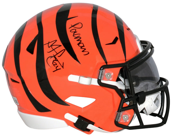 ADAM JONES SIGNED CINCINNATI BENGALS SPEEDFLEX MIDI HELMET W/ PACMAN