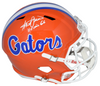 STEVE SPURRIER SIGNED FLORIDA GATORS ORANGE FULL SIZE SPEED HELMET W/ 66 HEISMAN
