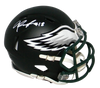 JALEN REAGOR AUTOGRAPHED PHILADELPHIA EAGLES BLACK SPEED MINI HELMET BECKETT