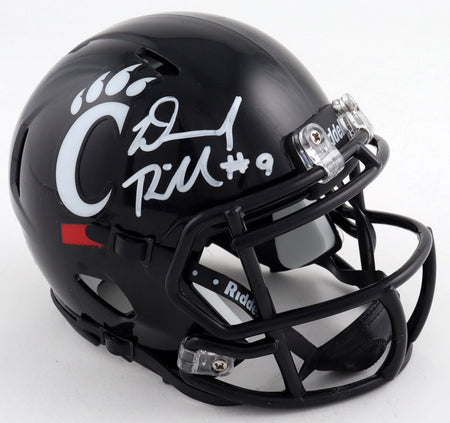CHASE BROWN SIGNED CINCINNATI BENGALS SALUTE TO SERVICE III SPEED MINI HELMET