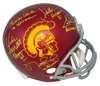 CARSON PALMER MARCUS ALLEN MIKE GARRETT WHITE LEINART SIGNED USC TROJANS HELMET