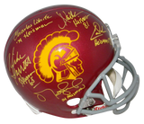 CARSON PALMER MARCUS ALLEN MIKE GARRETT WHITE LEINART SIGNED USC TROJANS HELMET