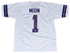 WARREN MOON SIGNED WASHINGTON HUSKIES #1 WHITE JERSEY W/ 78 ROSE BOWL MVP