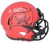 BUCKY IRVING SIGNED TAMPA BAY BUCCANEERS RAVE SPEED MINI HELMET BECKETT