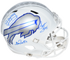 JIM KELLY THURMAN THOMAS ANDRE REED SIGNED BUFFALO BILLS RIVALRIES F/S HELMET