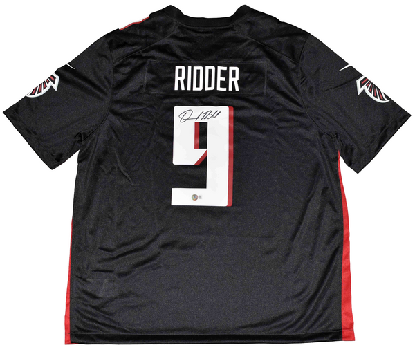 DESMOND RIDDER SIGNED AUTOGRAPHED ATLANTA FALCONS #9 BLACK NIKE JERSEY BECKETT