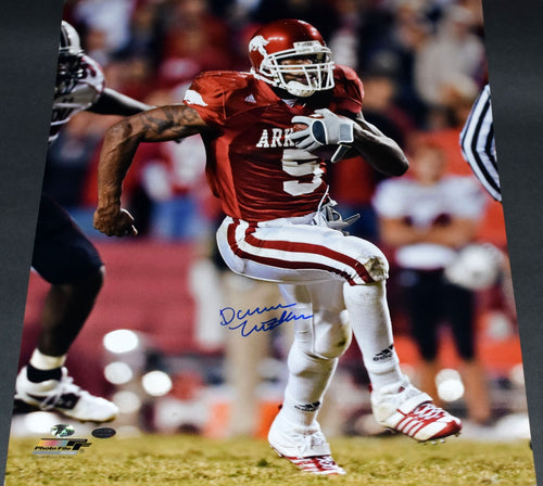 DARREN McFADDEN SIGNED ARKANSAS RAZORBACKS 16x20 PHOTO COA