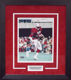MIKE ROZIER AUTOGRAPHED NEBRASKA CORNHUSKERS 8x10 FRAMED PHOTO COA