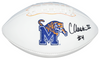 CALVIN AUSTIN III SIGNED MEMPHIS TIGERS WHITE LOGO FOOTBALL BECKETT