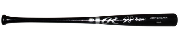 JAC CAGLIANONE SIGNED KANSAS CITY ROYALS BLACK RAWLINGS BAT W/ JACTANI