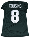 KIRK COUSINS AUTOGRAPHED MICHIGAN STATE SPARTANS #8 GREEN GAME CUT JERSEY GTSM